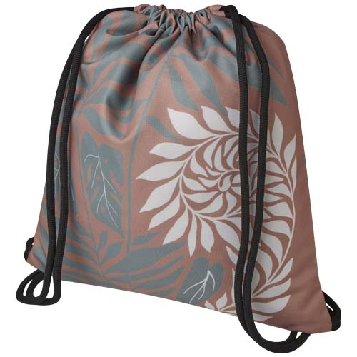Sac à cordon publicitaire avec impression par sublimation Cal Blanc / Blanc